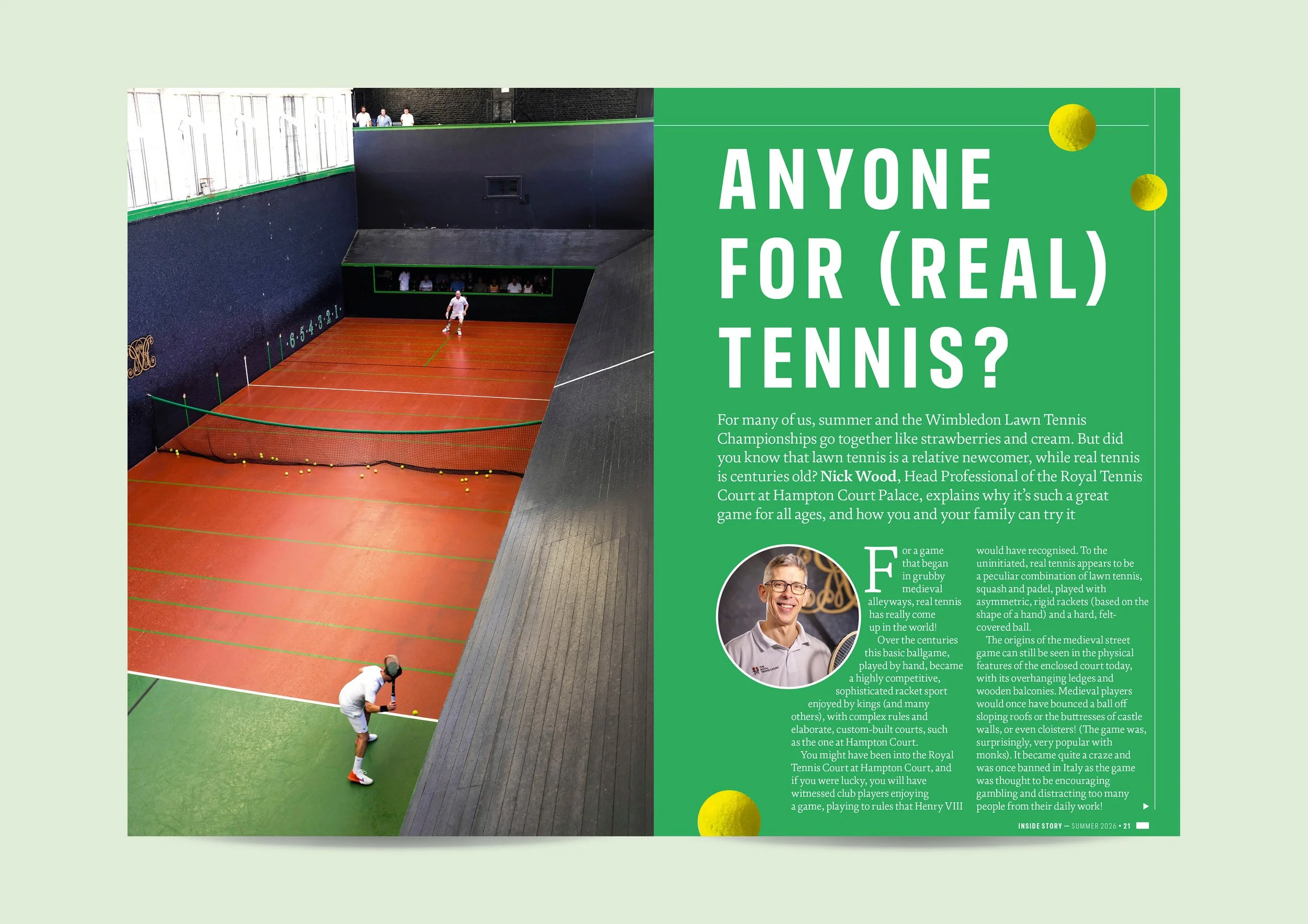 Inside Story magazine feature design for the Historic Royal Palaces