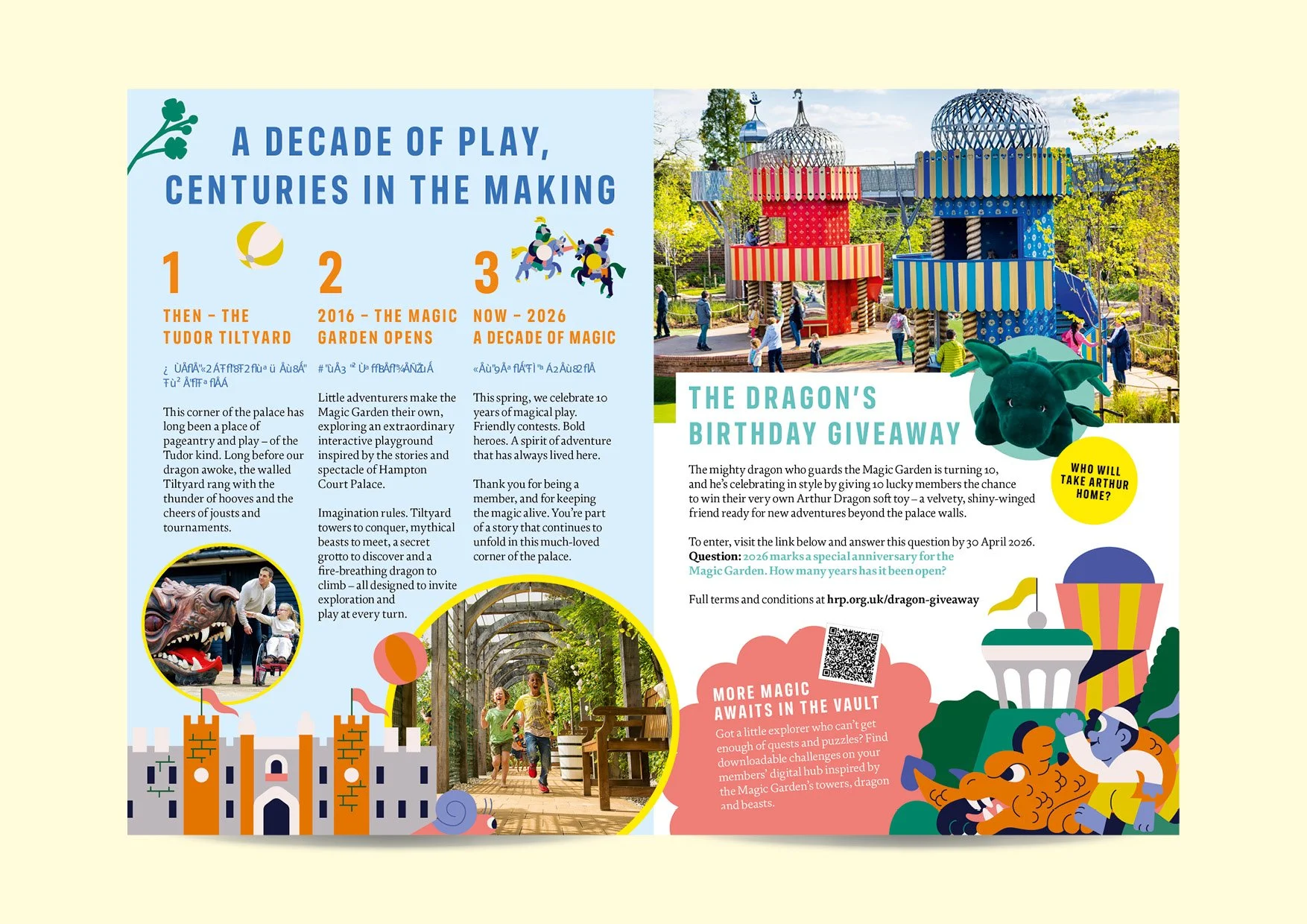 Magazine insert design for Inside Story for the Historic Royal Palaces