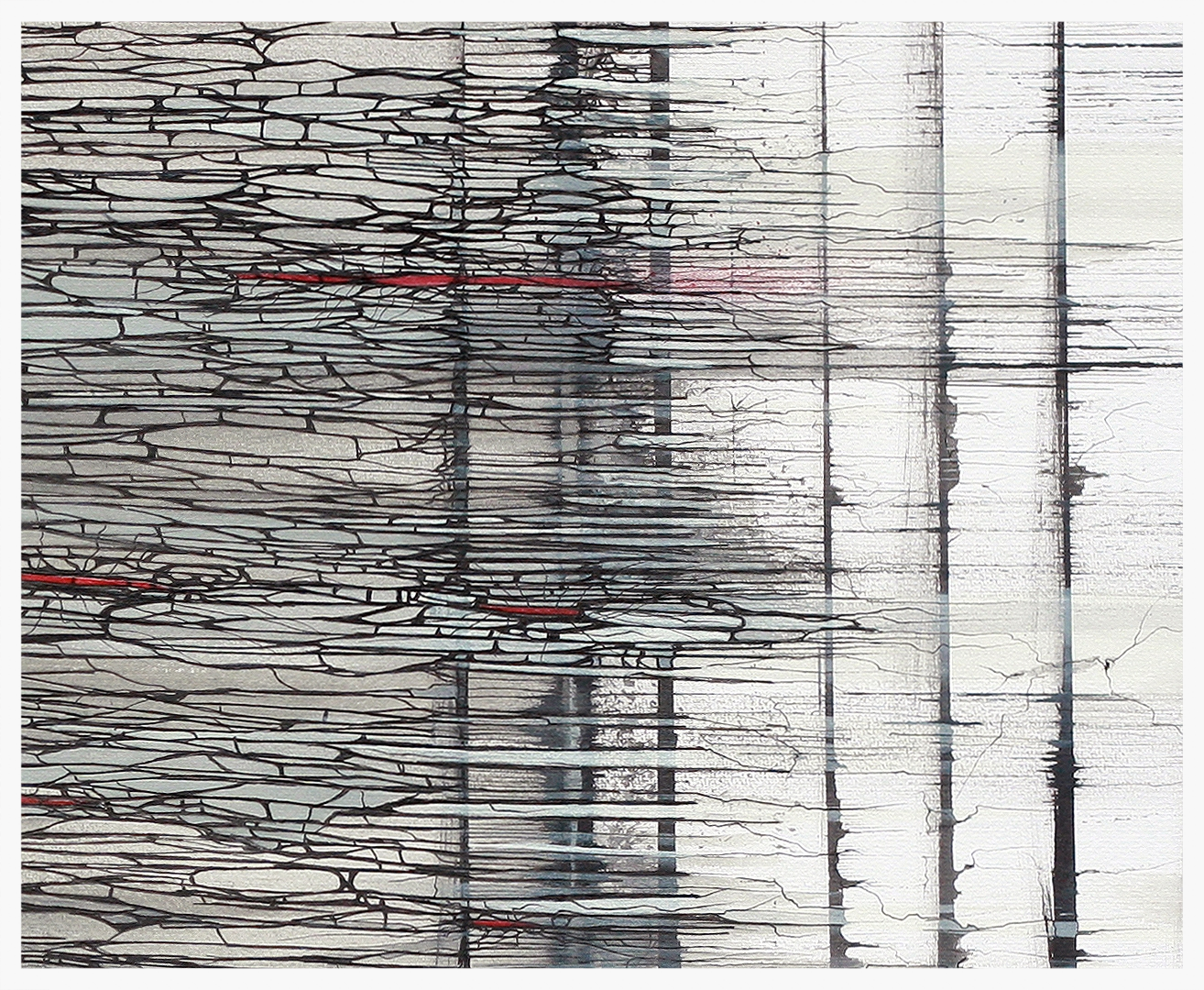 The Destruction of Habitat, 2015, Ink on paper, 70 cm x 100 cm, Private collection. © Anthony Wigglesworth - All Rights Reserved anthonysart.com