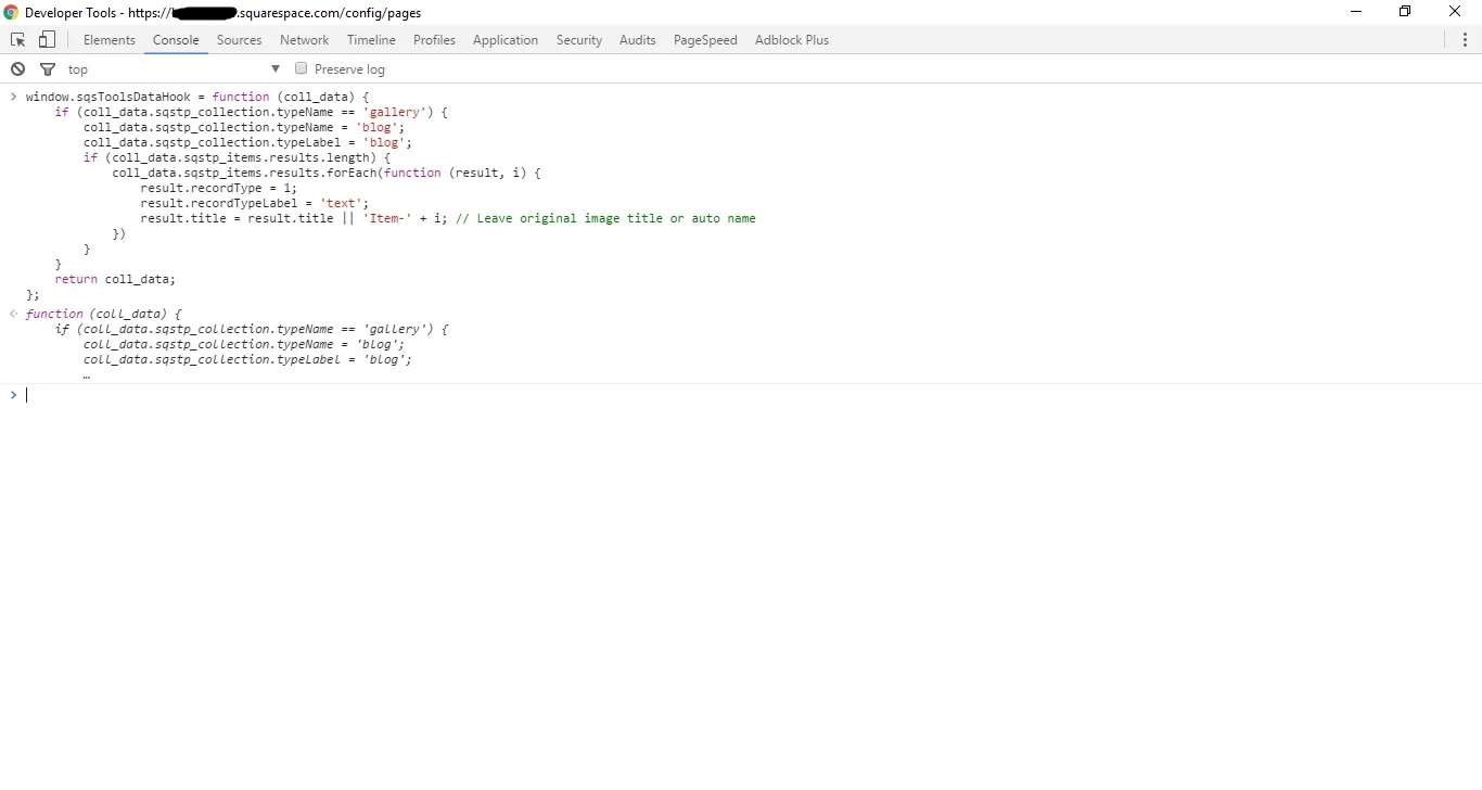 sqsToolsDataHook function defined