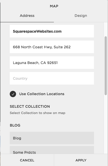 The Collection needs to be Enabled in page Settings to allow multiple locations on your map in Squarespace.