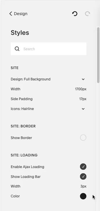 Site Style Without UI Tweaks