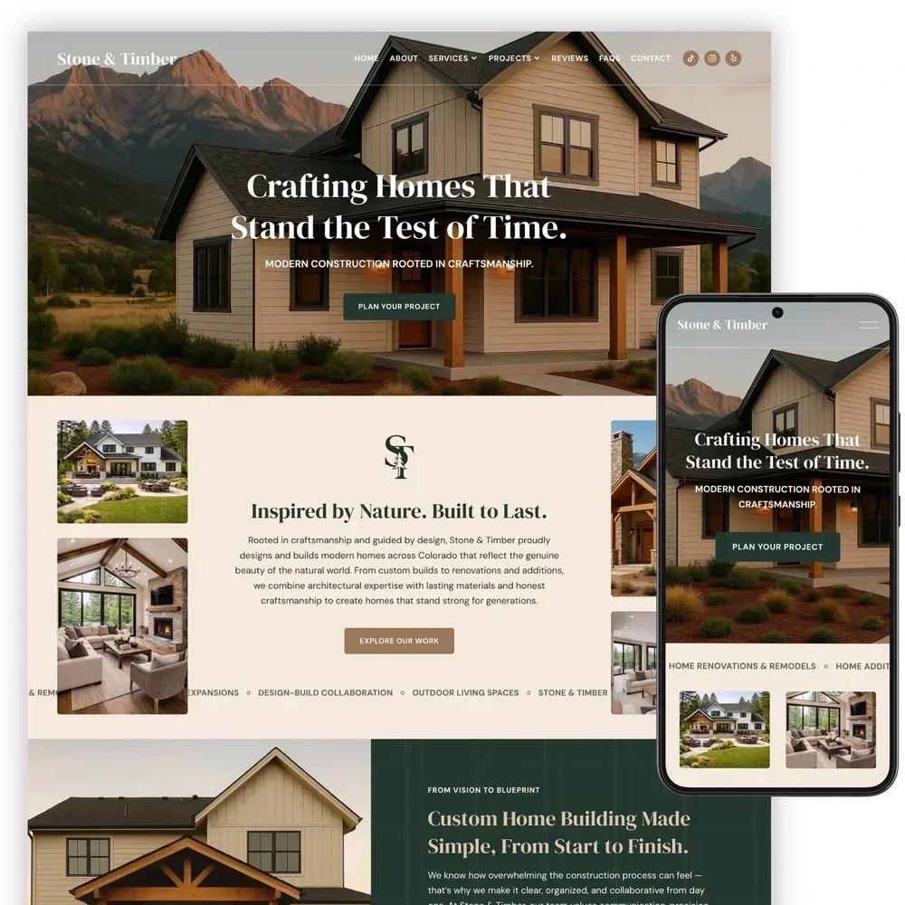 Stone &amp; Timber By Websites by Elise