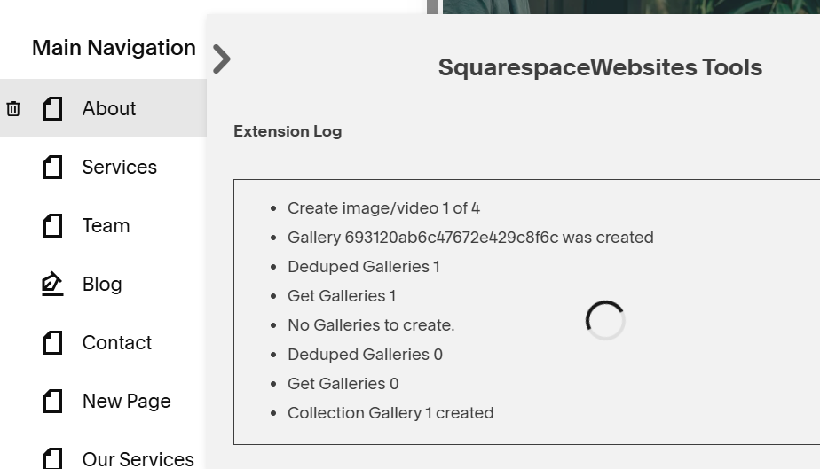 creating gallery section.png