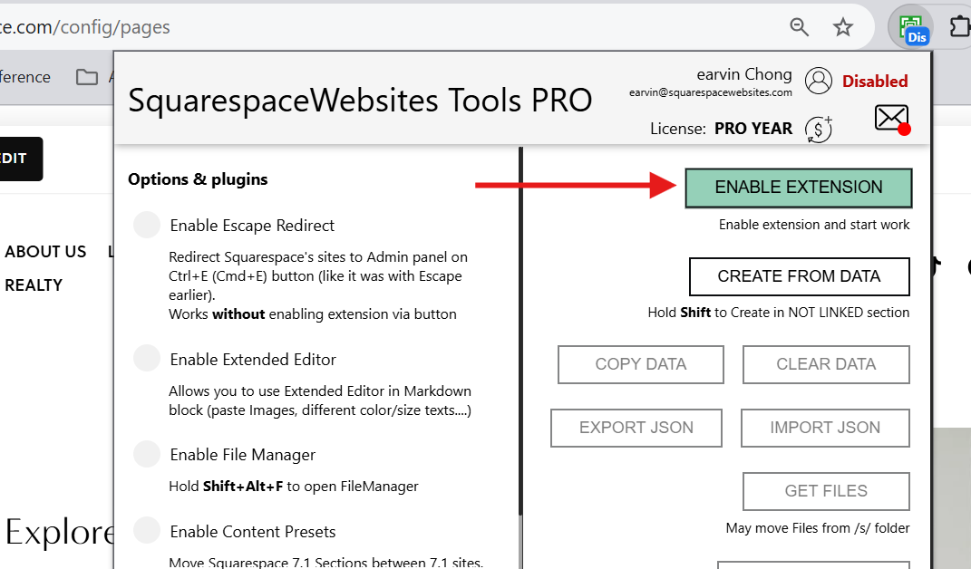Click enabled extension.png