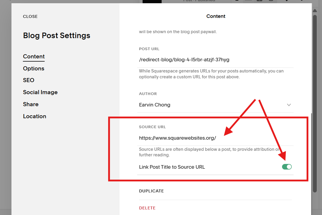 Redirect Blog Clicks
