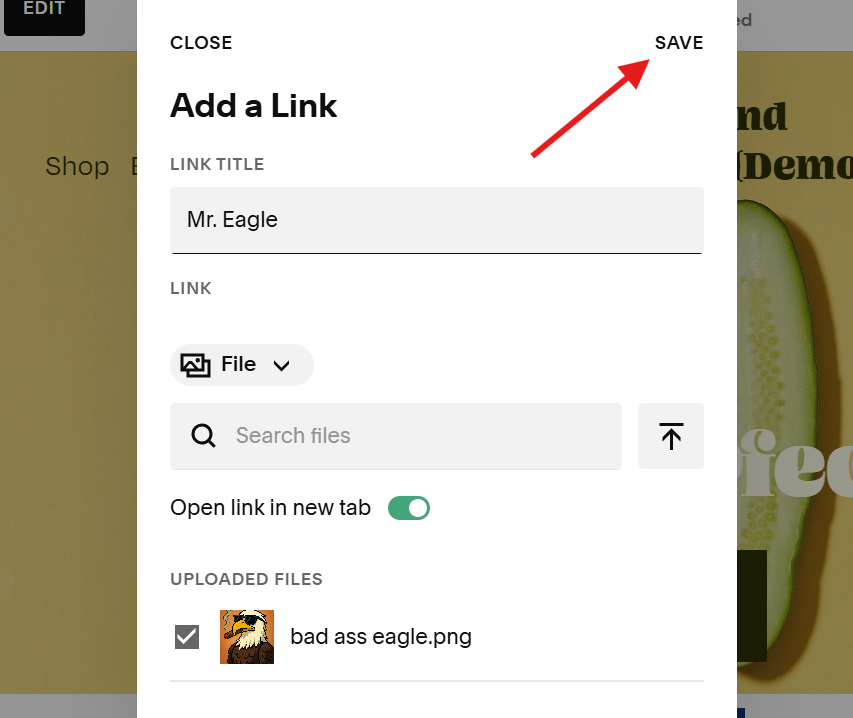Saving Images in Squarespace