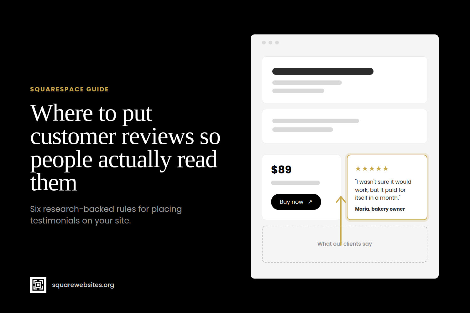Where to Put Customer Reviews and Testimonials on Your Website (So People Actually Read Them)