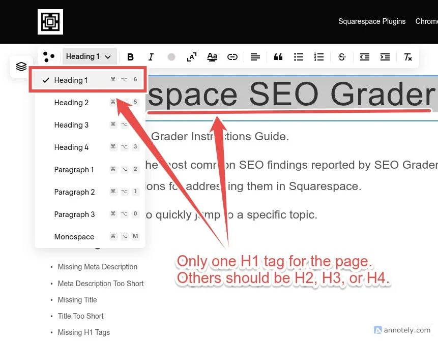 SEO H1 Tag