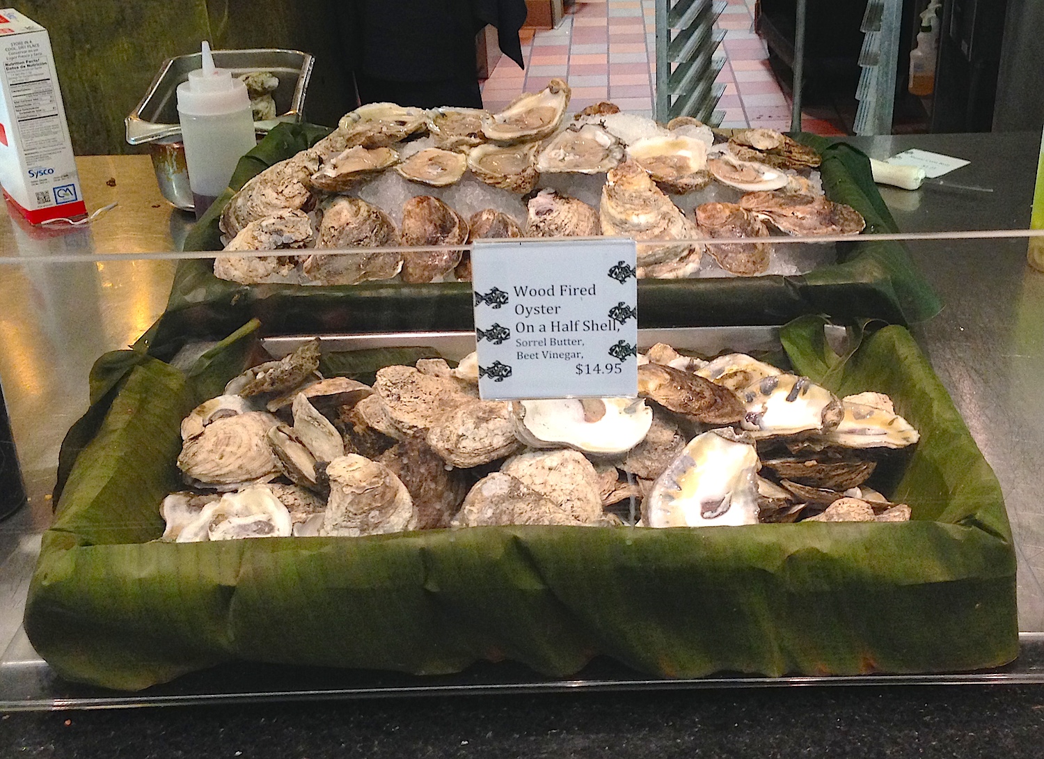 Oysters. In a Cafeteria. Awesome.