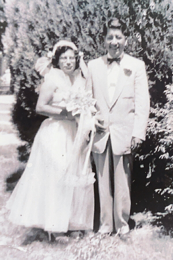 My grandparents on their wedding day
