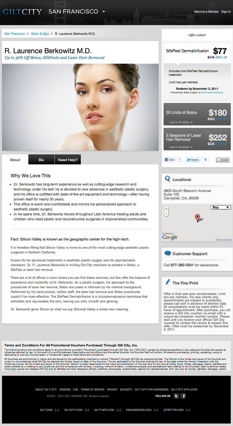 R. Laurence Berkowitz M.D. | Gilt City San Francisco (20111002).png