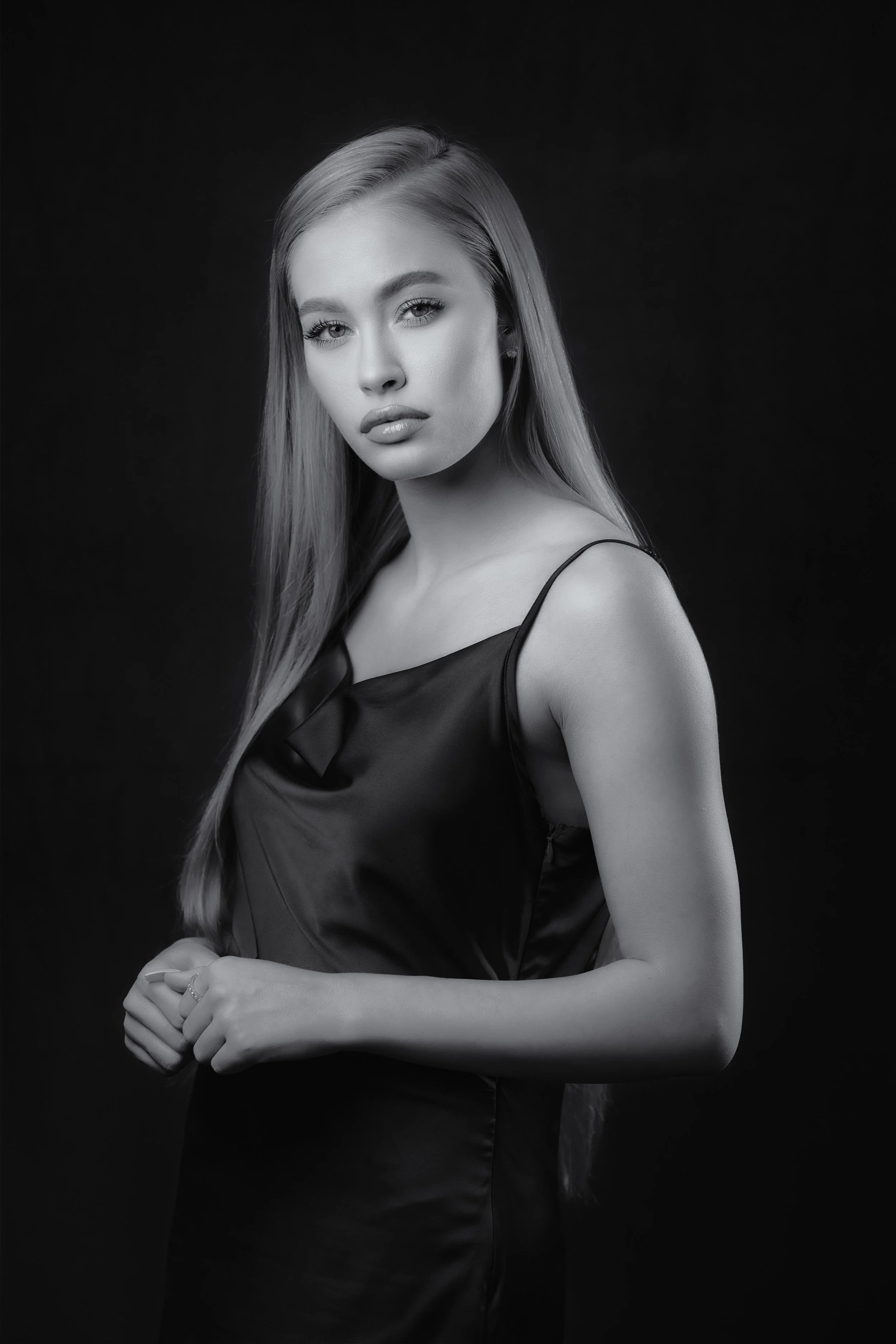 Fine Art Black and White Studio Portrait