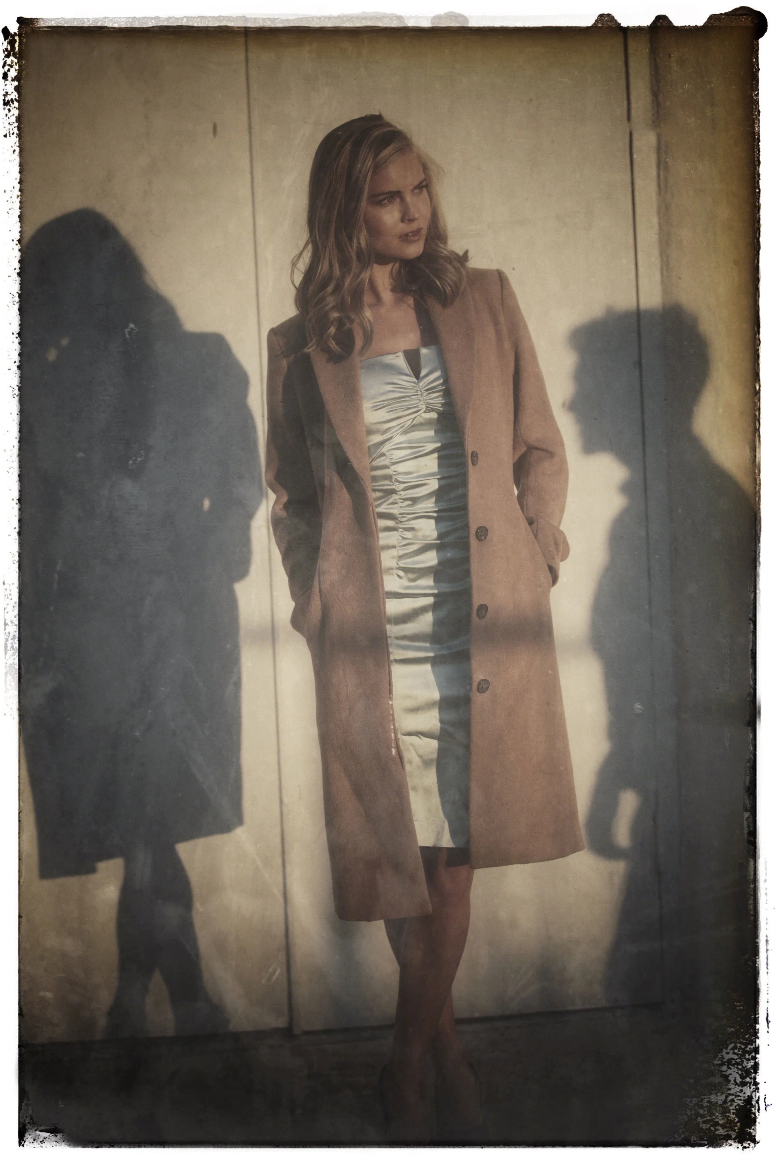 Cinematic Fashion Portrait with Vintage Shadow Styling