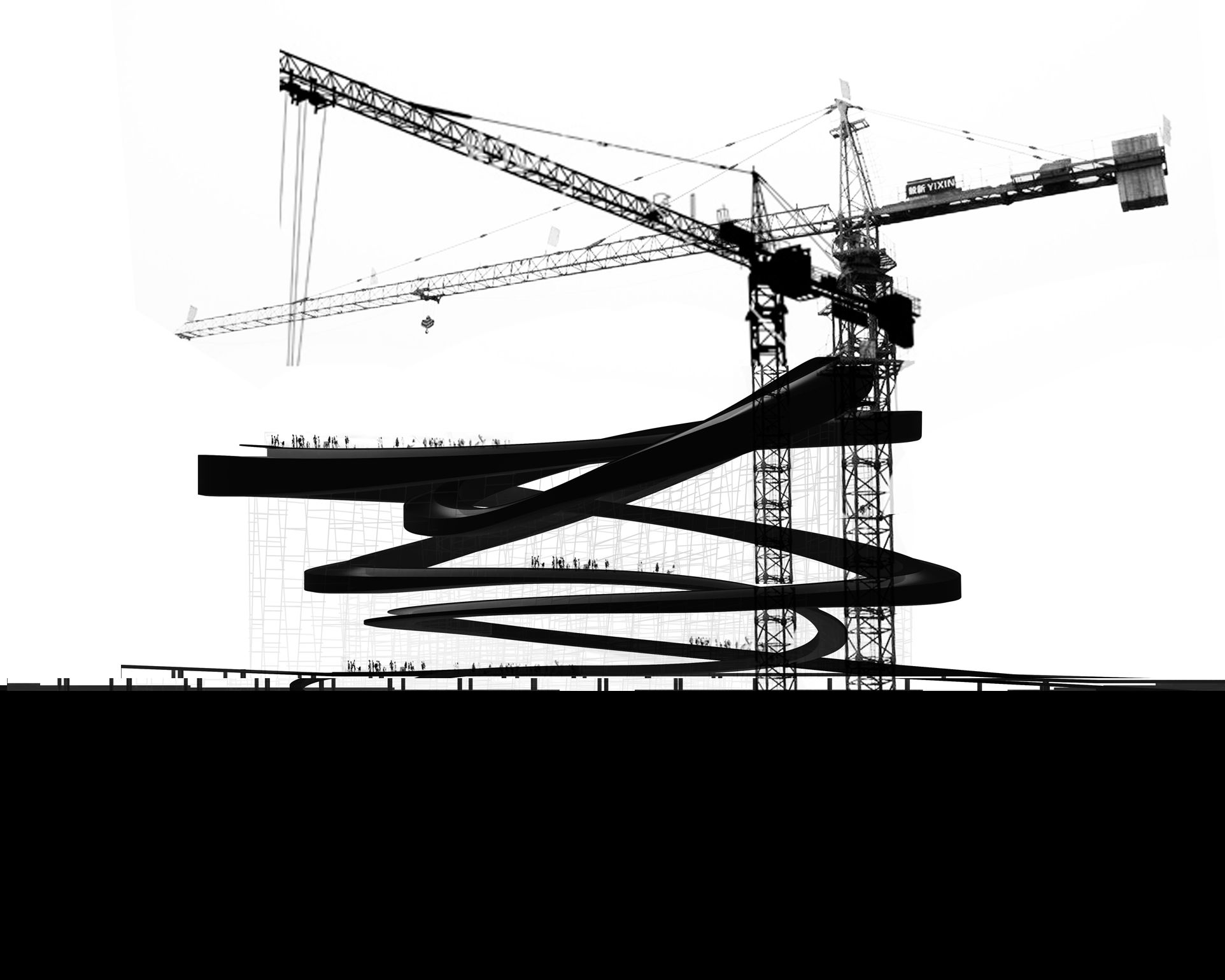 The proposed infrastructure should be under perpetual construction, and ever growing, like a cathedral, hopefully spanning centuries and generations.