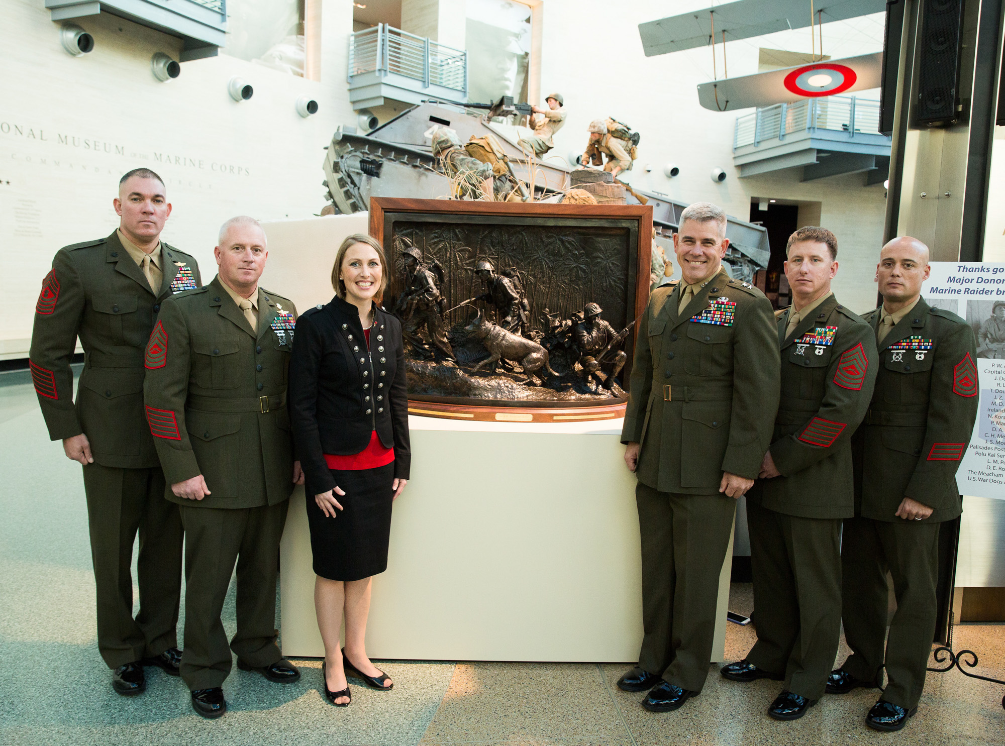 Mardie Rees & Maj. Gen Joseph Osterman and MARSOC