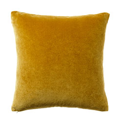 MUSTARD VELVET CUSHION $10