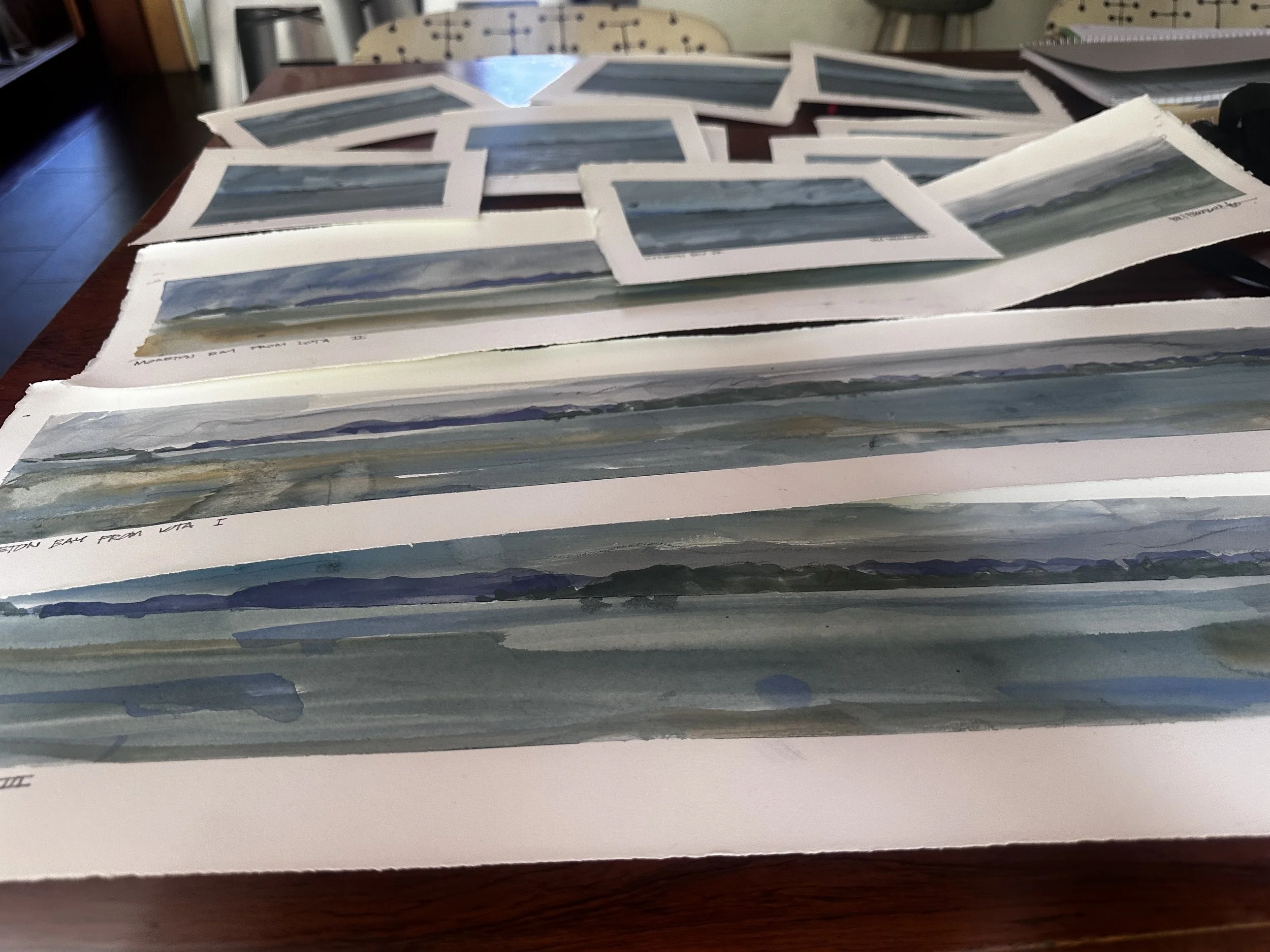 Recent plein air  gouache paintings