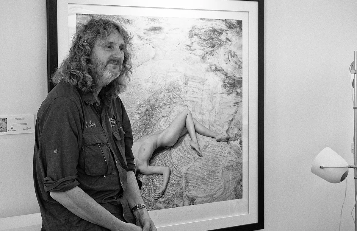 Len Metcalf introducing his work
