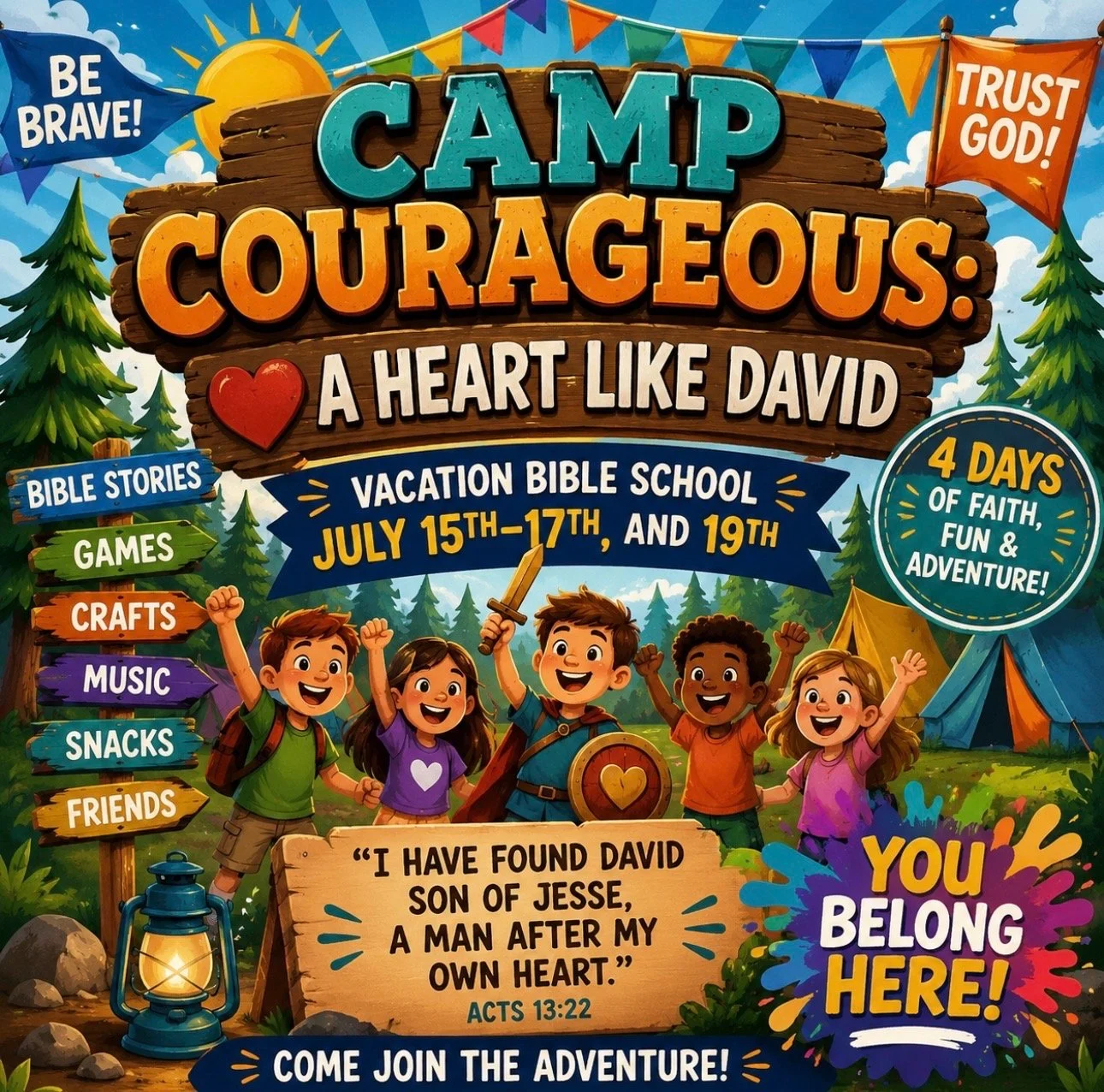 Vacation Bible School 2026. At Truth Tabernacle Church of Fontana, California