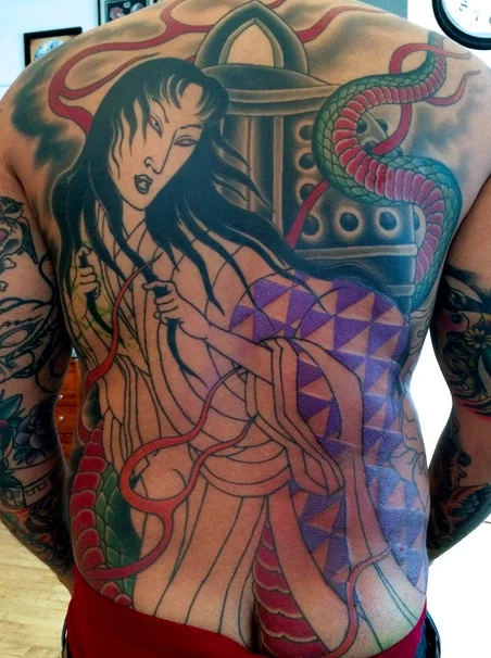 In-progress tattoo by Chris O'Donnell 2014