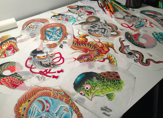 Tattoo designs by Chris O'Donnell 2015