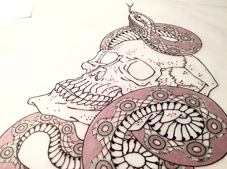 Tattoo drawing by Chris O'Donnell 2016