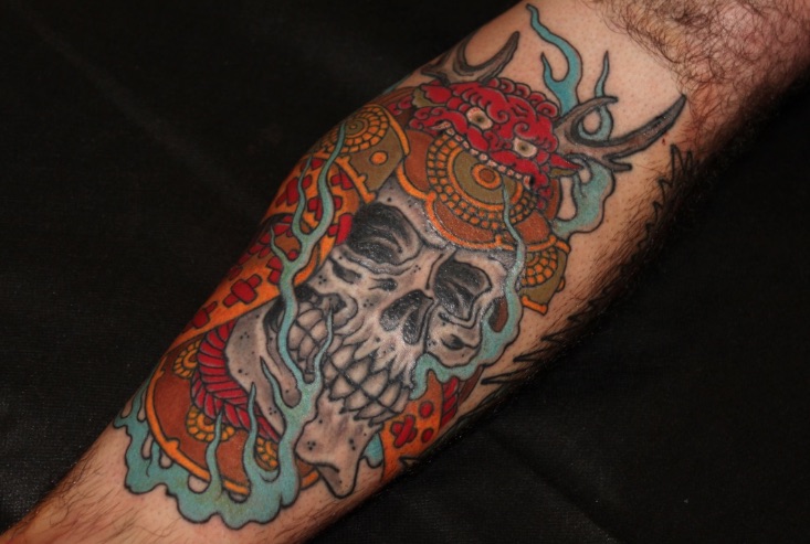 Samurai Skull tattoo by Denis Sivak  Post 14416