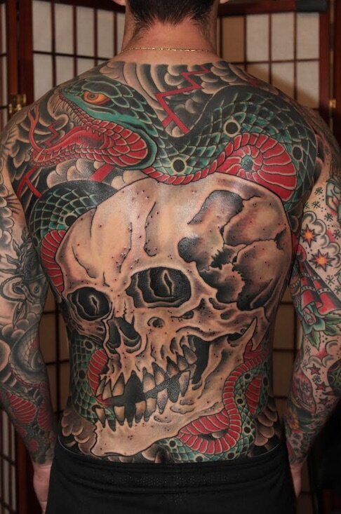 30 Full Back Skull Tattoos  Skullspiration