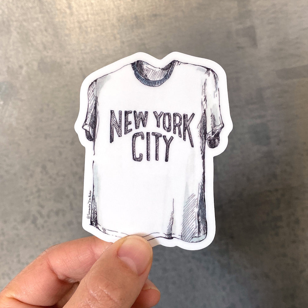 NYC T-Shirt Sticker