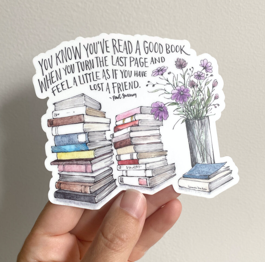 Large Good Book Sticker | $7.50