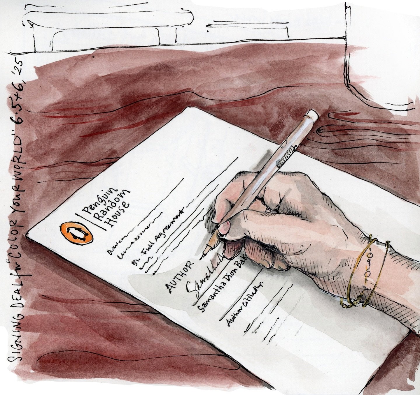 It&rsquo;s official&mdash;I signed the agreement yesterday. I&rsquo;m working on another art book project that&rsquo;s scheduled to come out in 2026. Can&rsquo;t wait to share more!