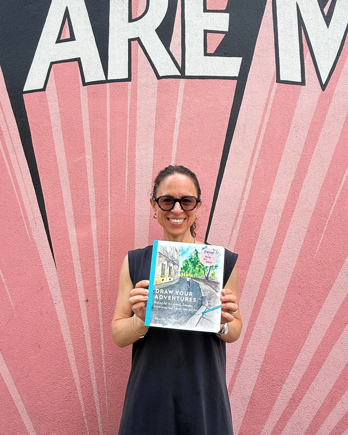 &ldquo;Everyday is an adventure worth drawing&rdquo; was written many times this morning! Signed and personalized copies of Draw Your Adventures shipped today, and both @booksaremagicbk stores have lots of extra signed copies. It was so fun to visit 