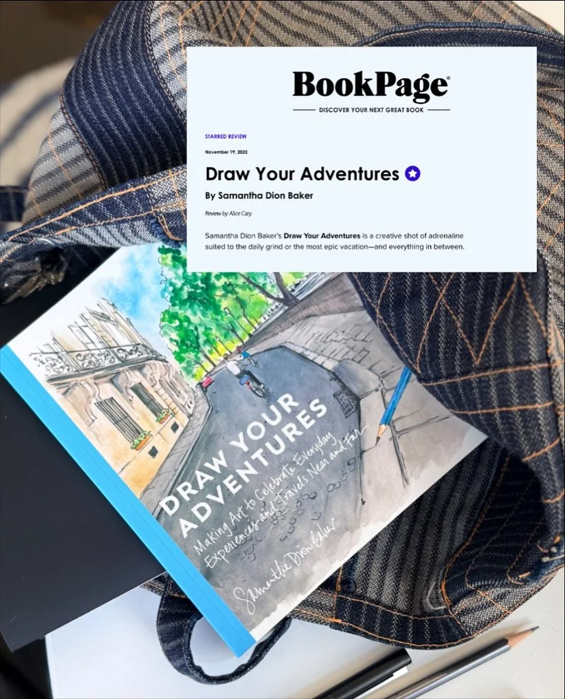 Draw Your Adventures got a starred review on @readbookpage today! And it is featured in the current issue of @artistsnetwork @artistsmagazine 
I am so grateful &mdash;sometimes things don&rsquo;t happen immediately, and with my books I have learned t