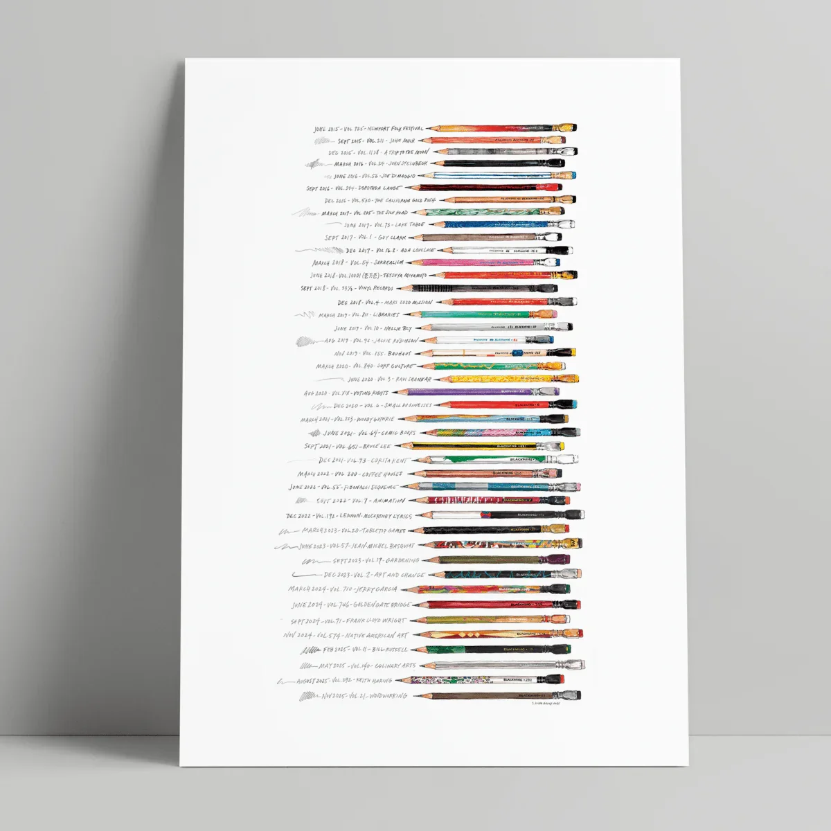 2025 Blackwing Volumes Illustration Print | $20 