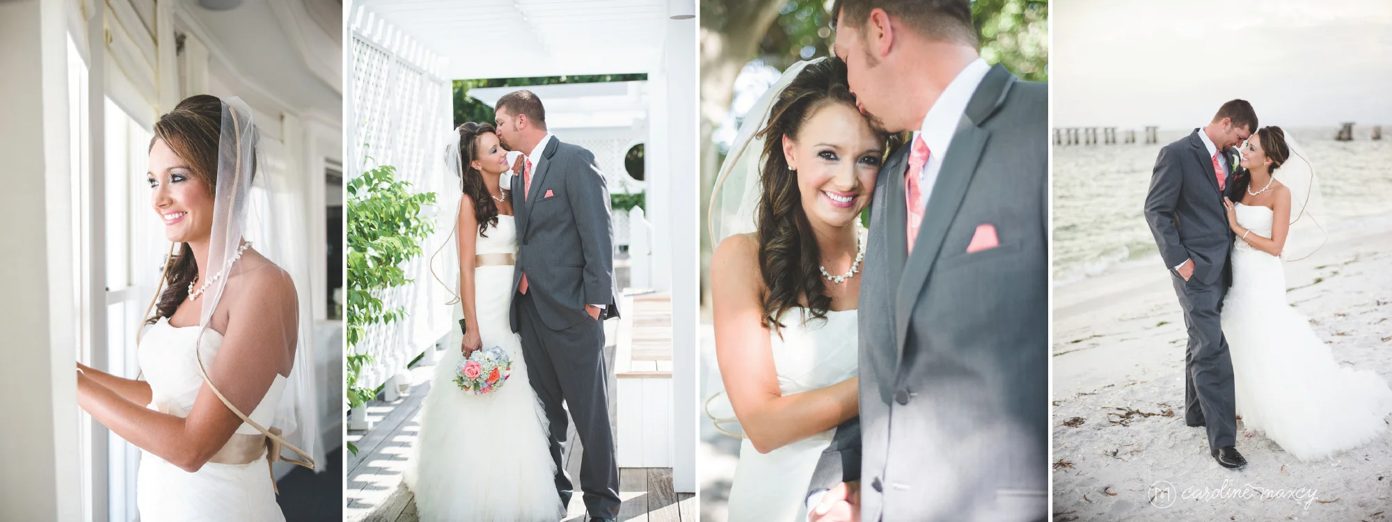 Rose & Johnny's beachside wedding at the Boca Bay Pass Club in Boca Grande, FL with Caroline Maxcy Photography