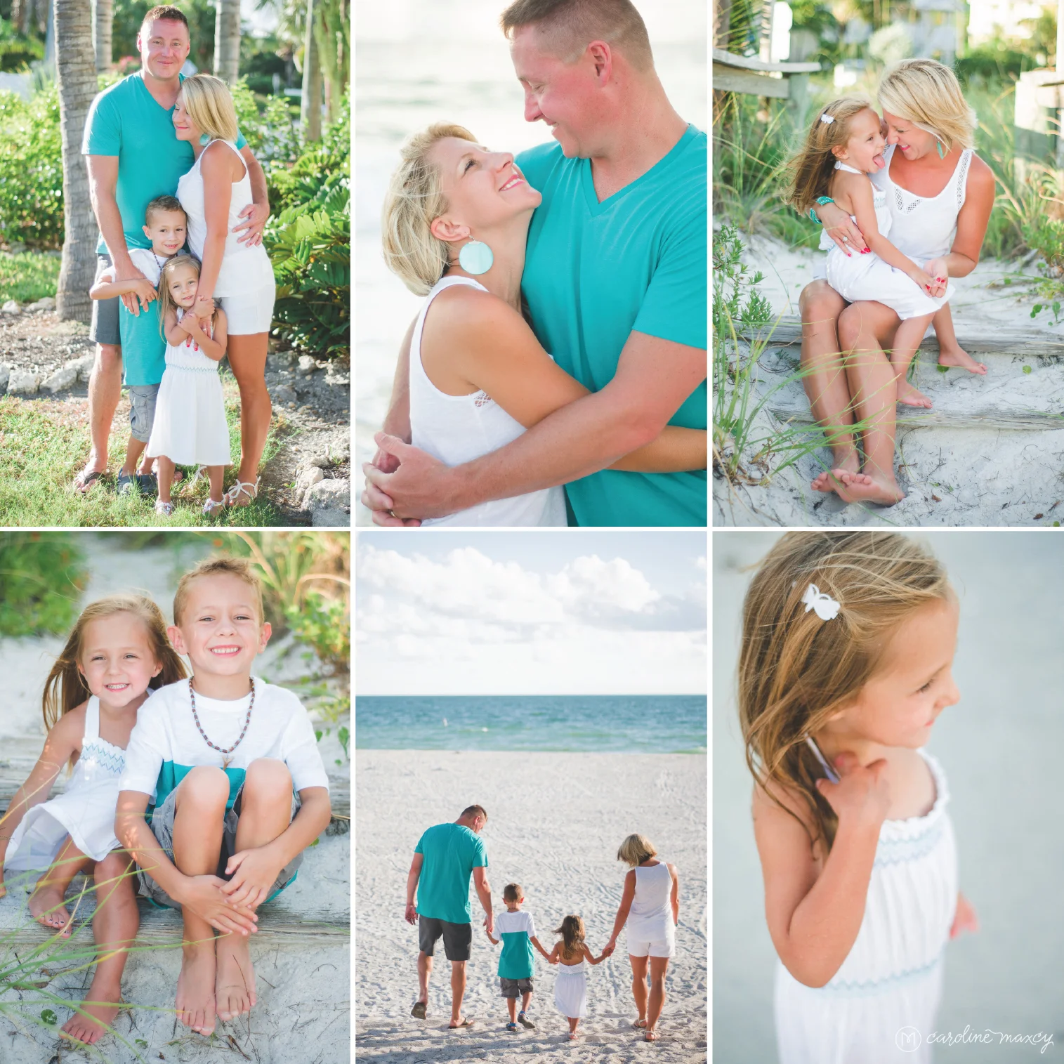 Anna Maria Island and Holmes Beach Family Photography with Caroline Maxcy Photography.