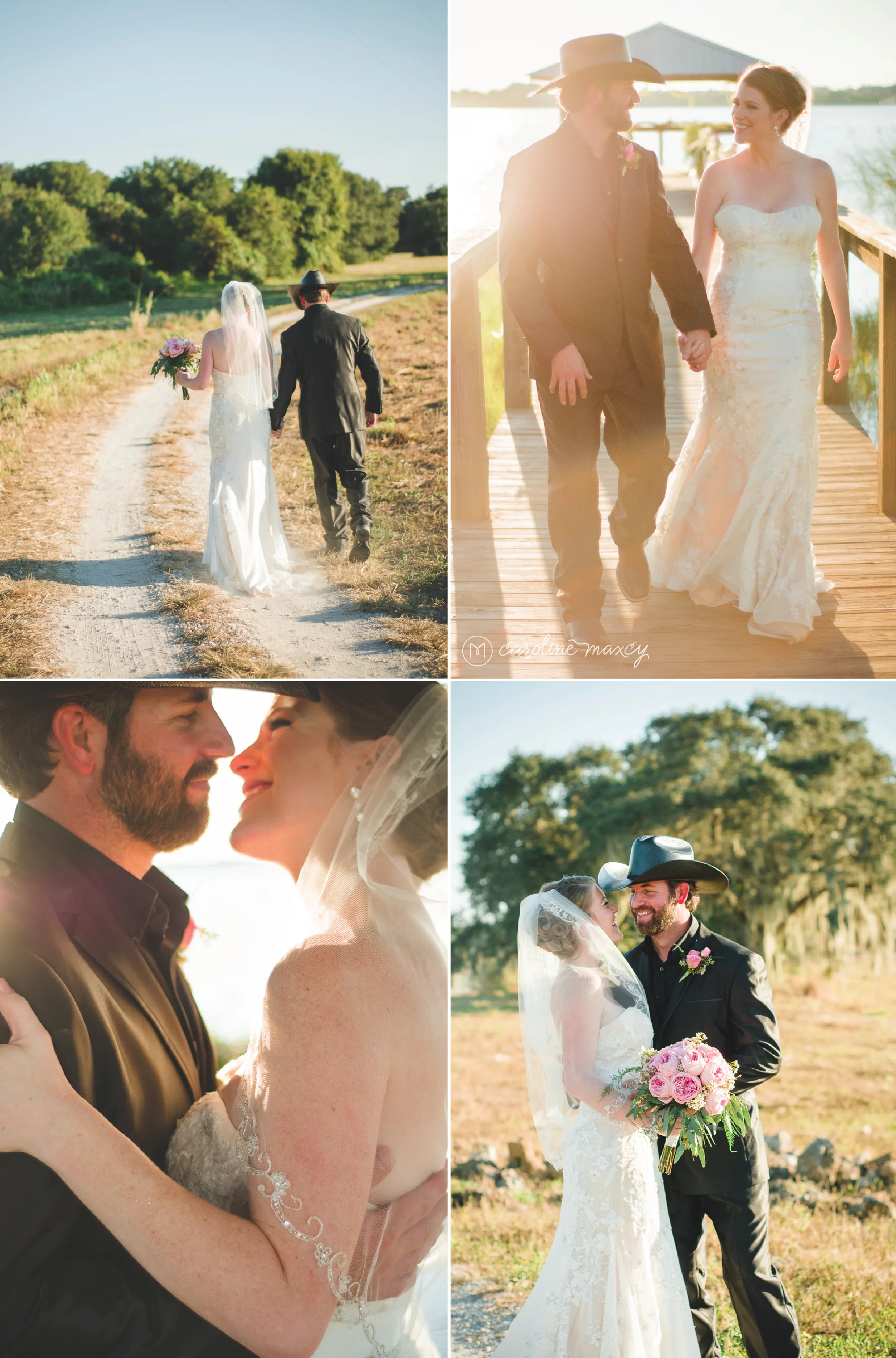 Jamie and Cory's lakeside wedding in Avon Park, FL with Caroline Maxcy Photography