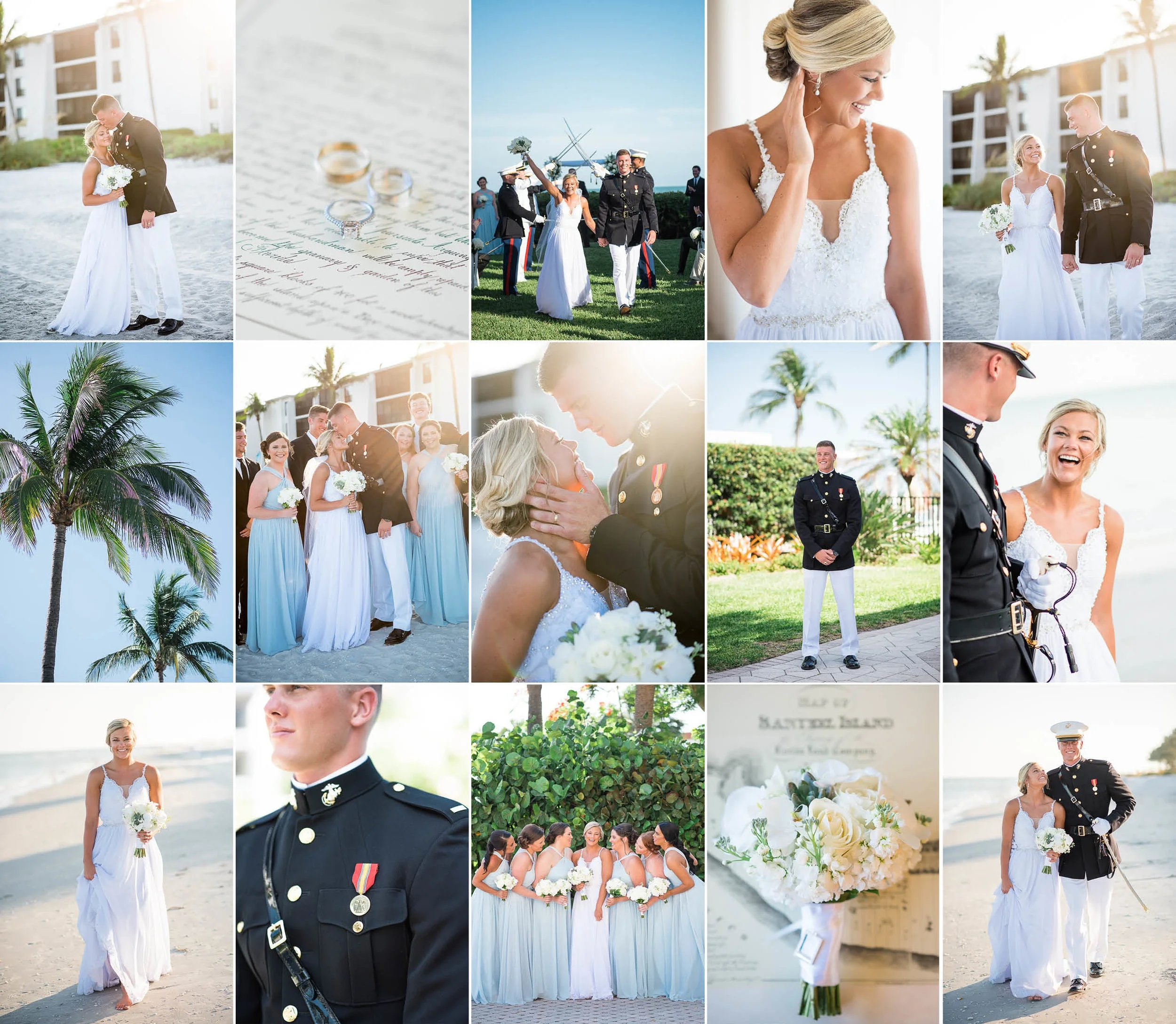 Alexa + Jordan — Sundial Beach Resort — Sanibel Island, Florida Military Wedding Photography