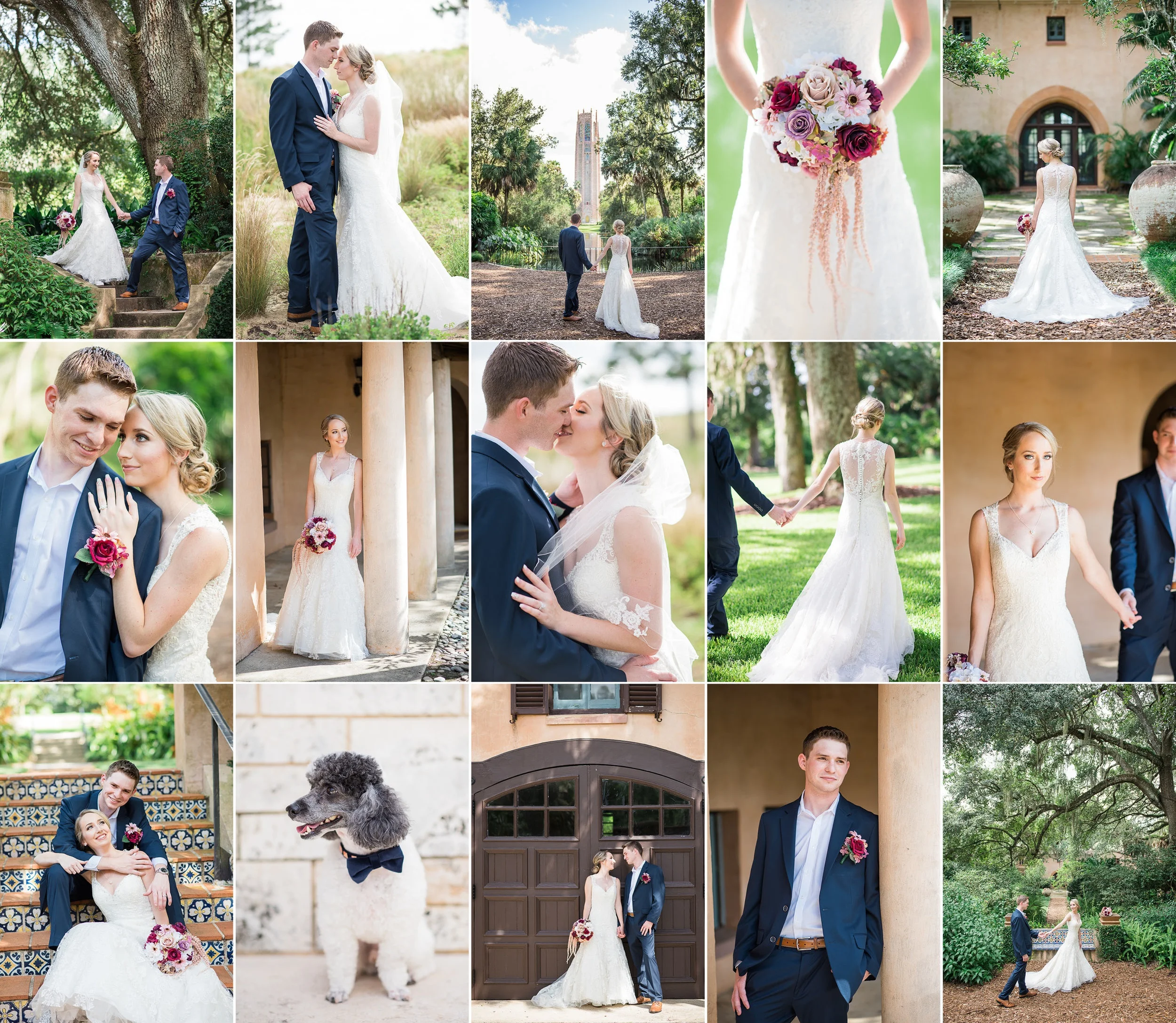 Bok Tower Gardens Wedding Photography with Caroline Maxcy Photography