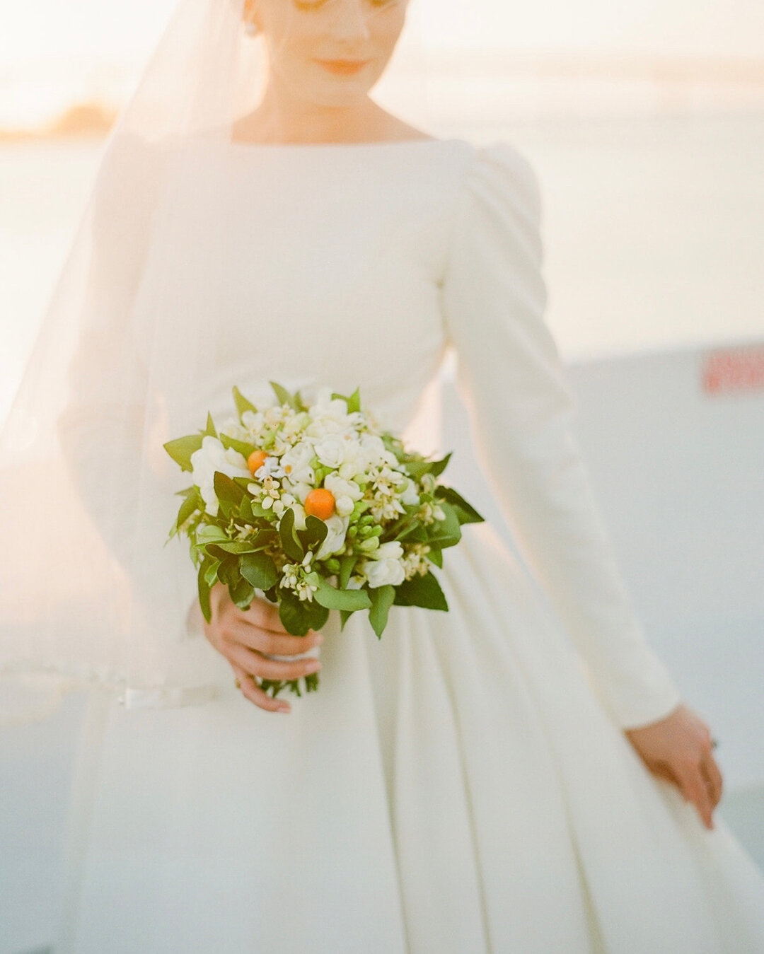 A gorgeous bride + an open seas wedding + a spectacular gulf coast sunset. 🤍