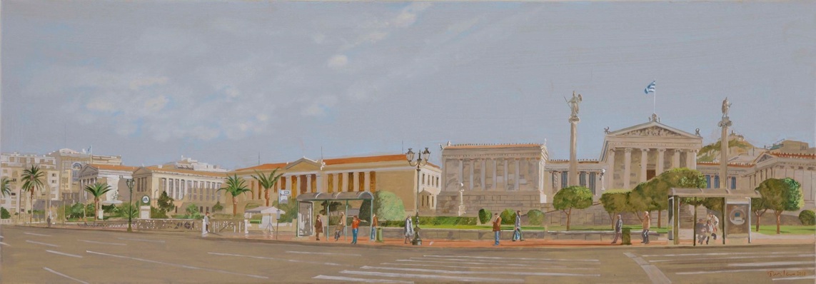 athens university 2010 oil on linen
