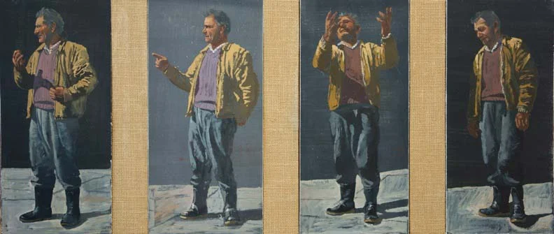 the miracle 1976 oil on canvas mounted on panel coll. the artist