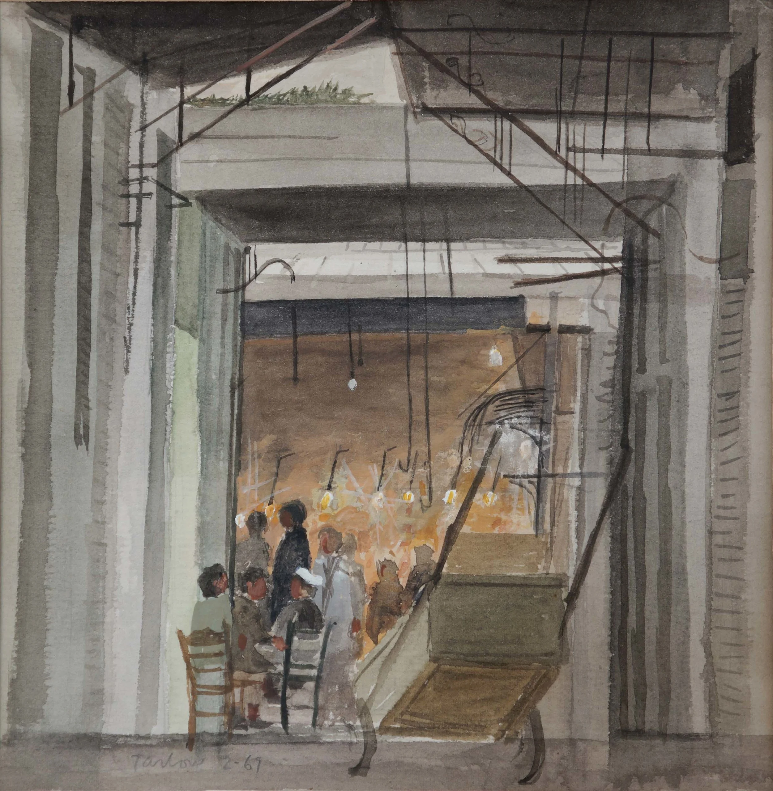 o teleftaios pastas 1969 watercolor
