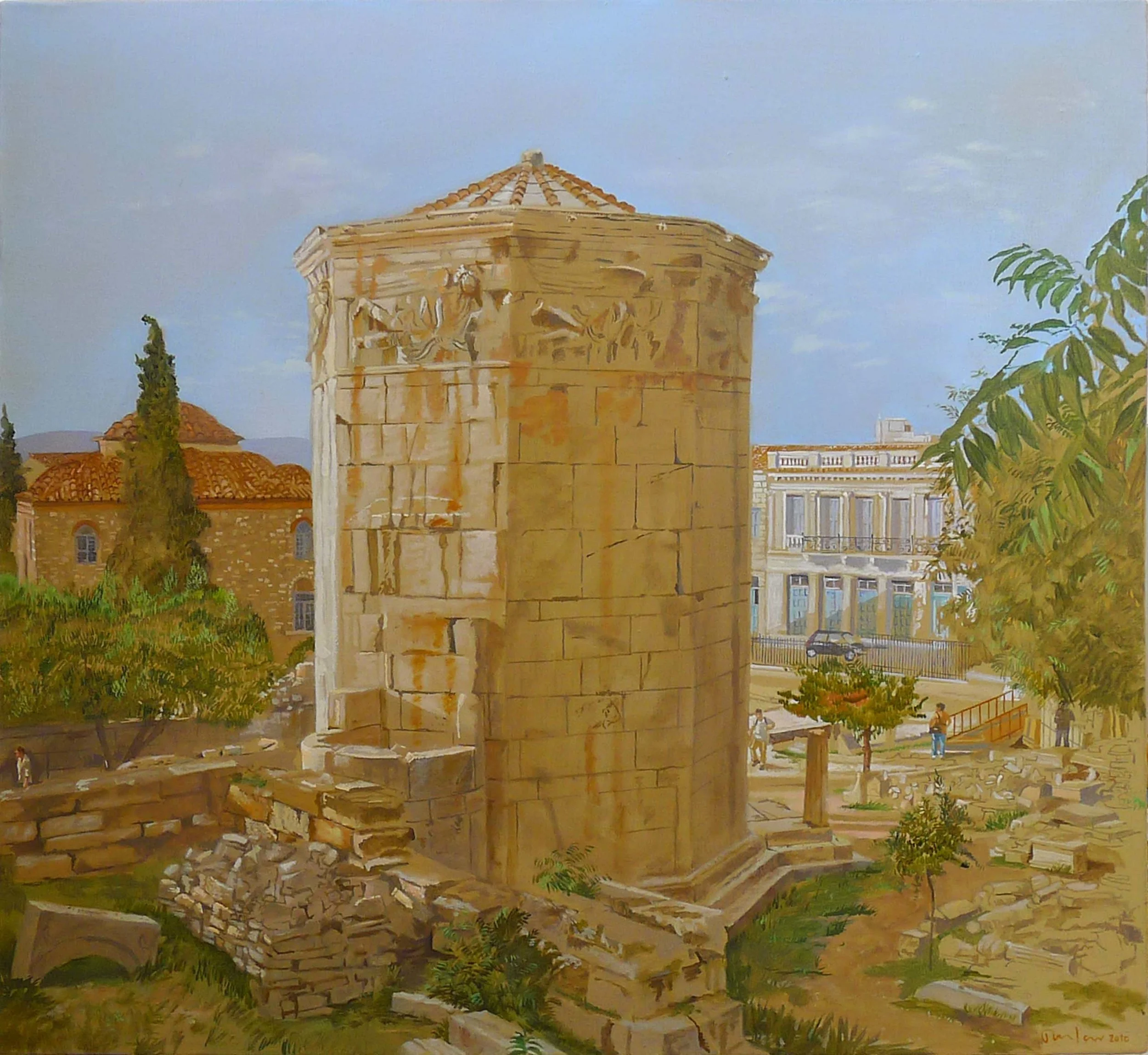 The Tower of the Winds 2010 oil on linen