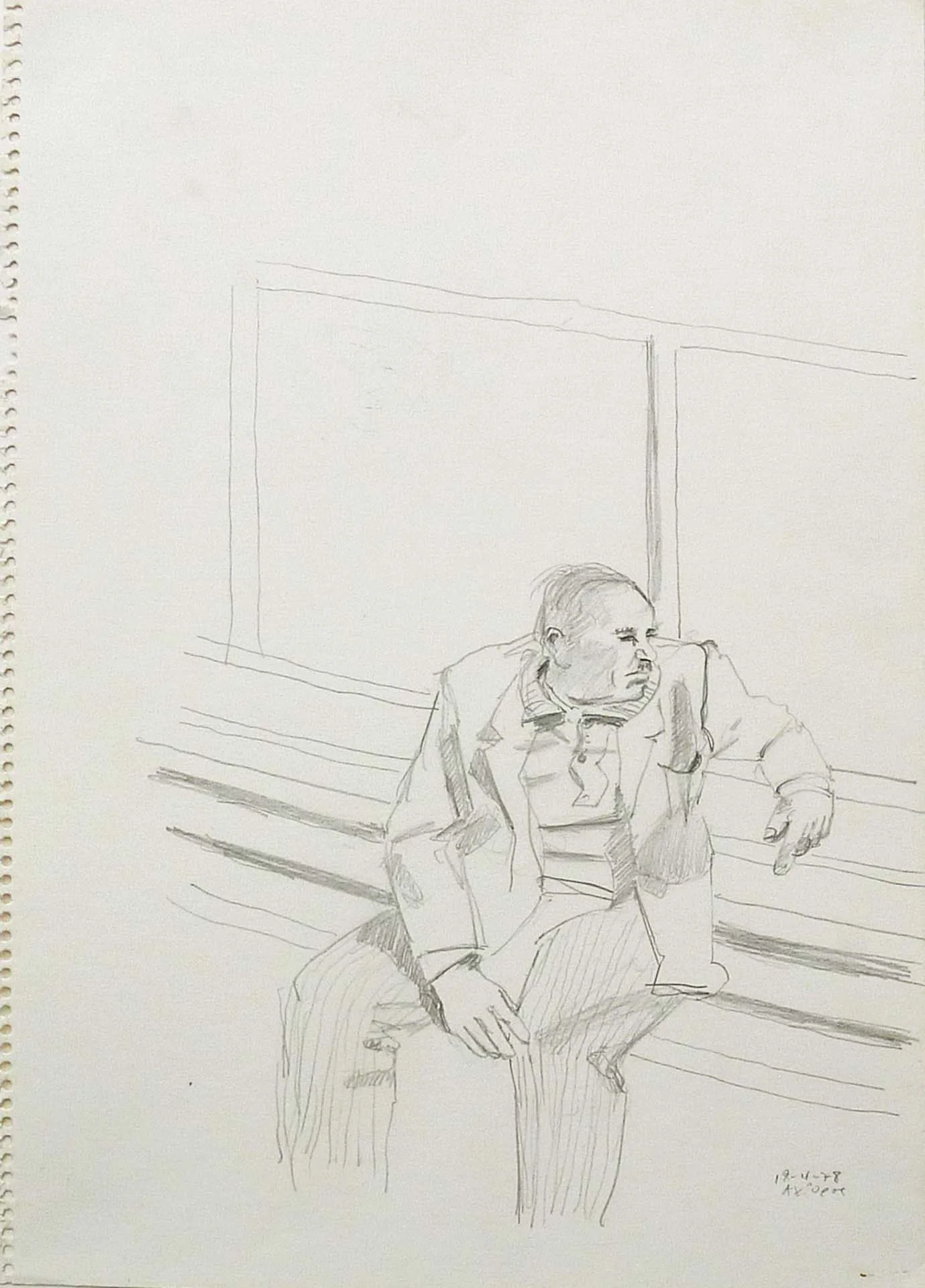 a drawing i made on the ferry to mt. athos