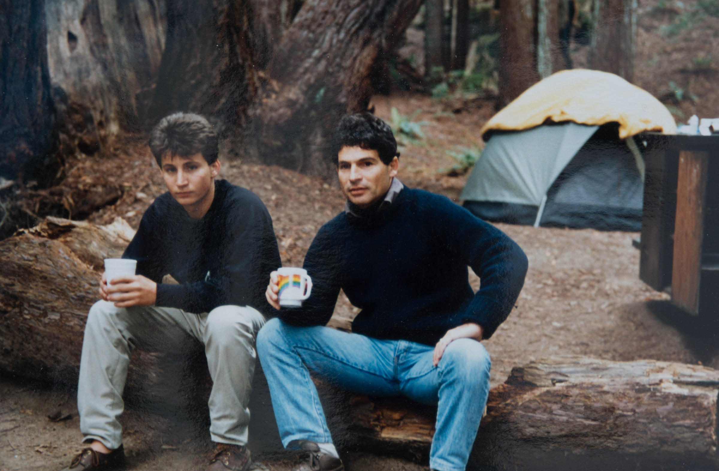 camping with dimitri in n. california in the '80's