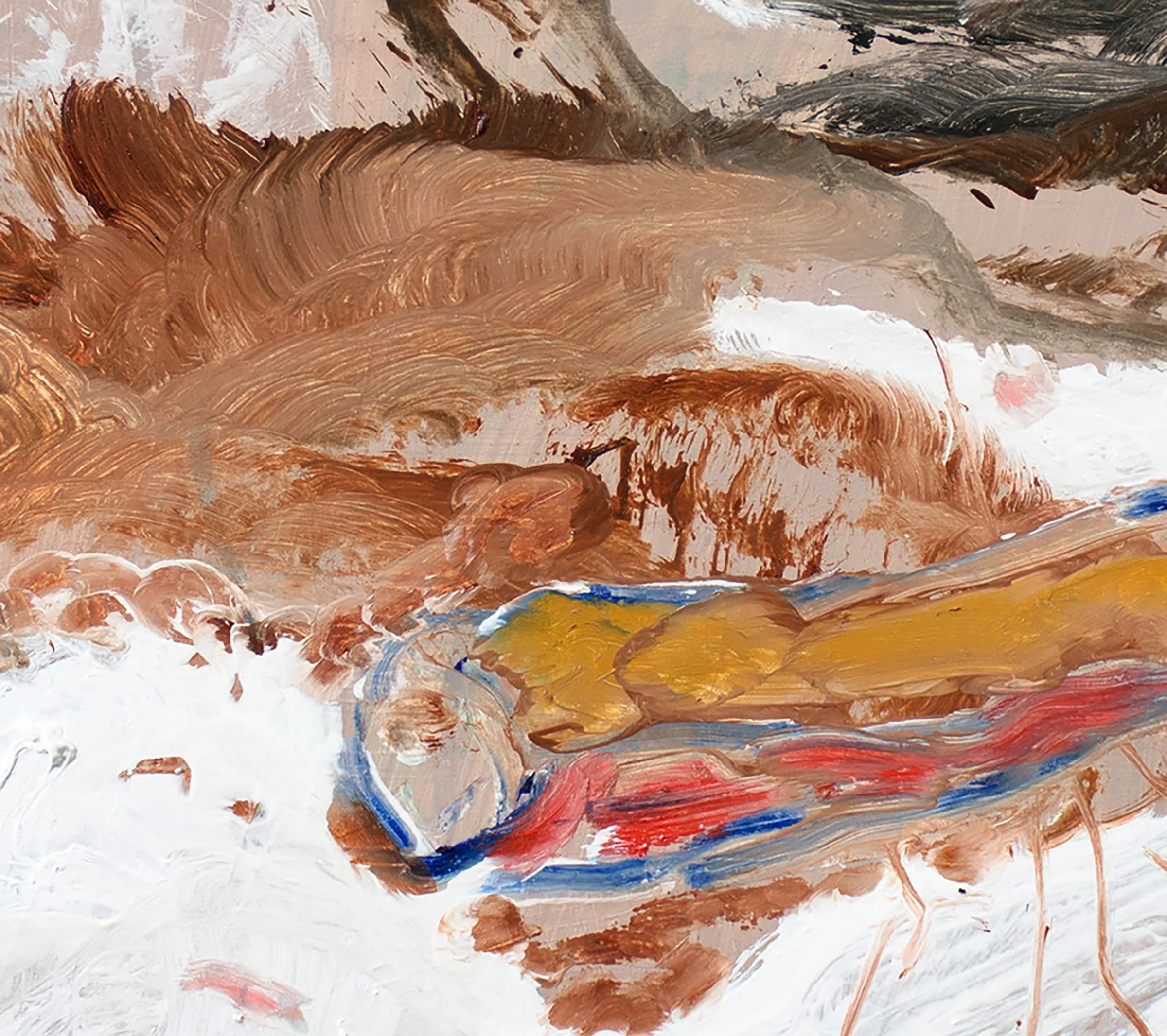 detail of frozen creek , 16x20”