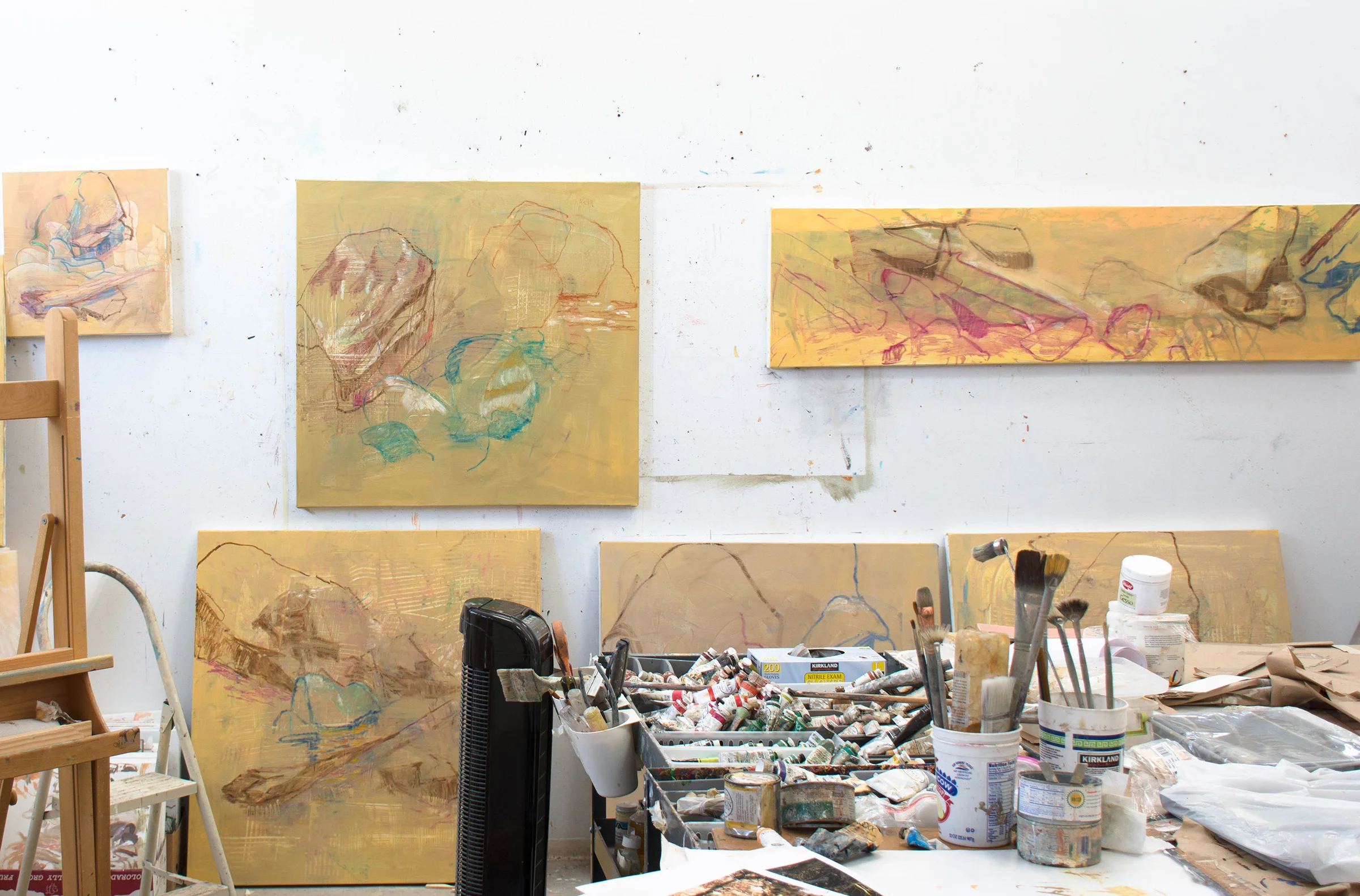 studio view this morning before starting work