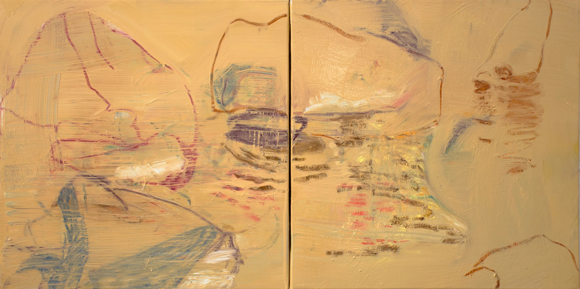 double creek , 16x32”, as it looked moments ago, at about 3:45pm